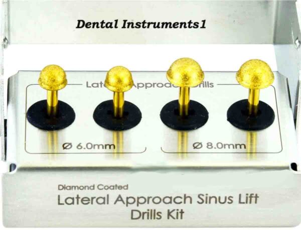 Dental Lateral Approach Sinus Lift Drills Kit Membrane Diamond Coated