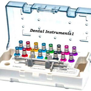 Universal Dental Implant Abutment Ratchet Torque Wrench 16pc Driver Kit