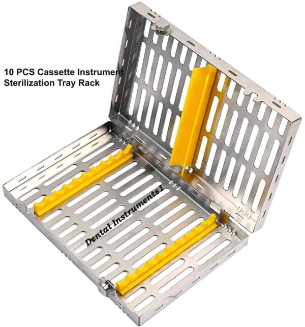 10 PCS Cassette Tray Rack Dental Surgical Instrument Sterilization (2 pcs)