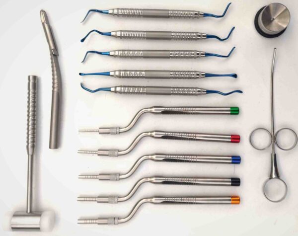 Dental Implant Sinus Lift Kit Offset Osteotome VISTA Tunneling Mallet Hammer