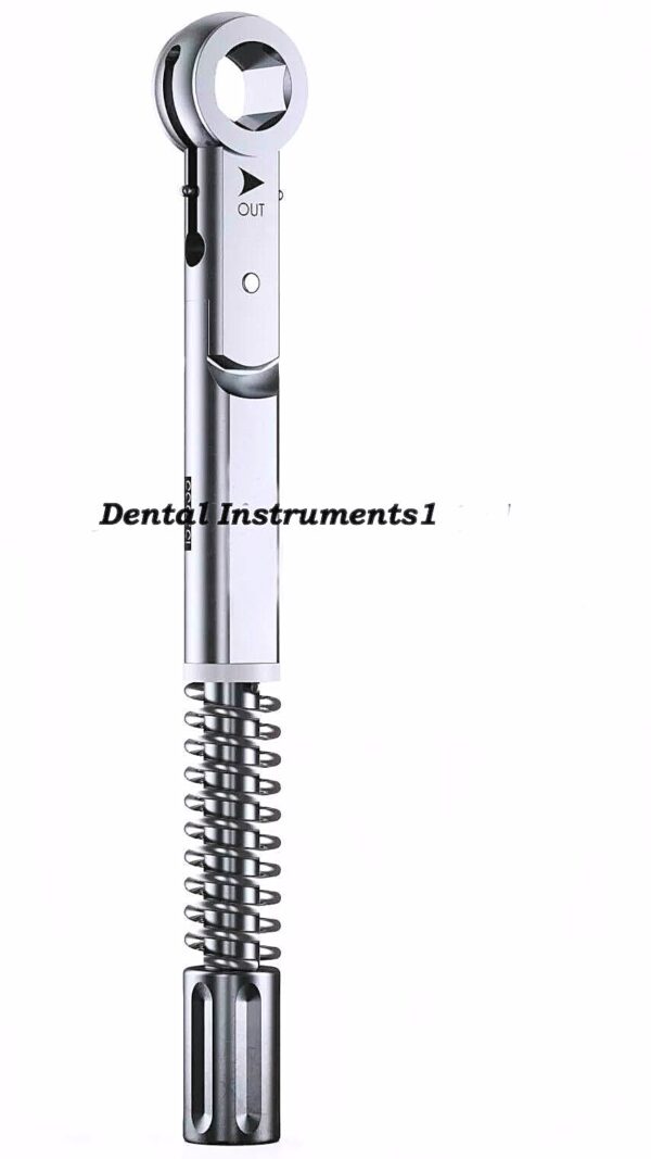 Dental Torque Wrench Implant Ratchet Universal 10-40 Ncm 6.35mm Hex 4.0 Square