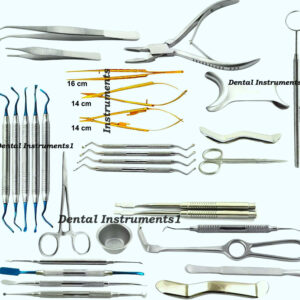 Periodontal Implant Oral Surgery Kit 31 pcs Dental Microsurgery Instruments set