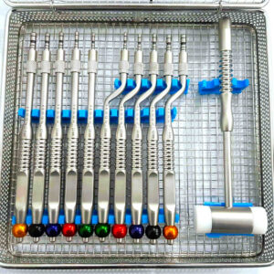 Osteotome kit Dental Straight & Curved Bone Spreading